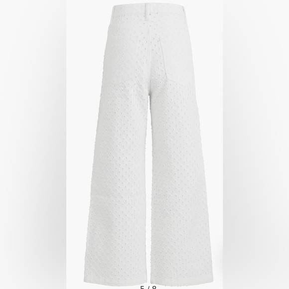 Favorite Daughter womens The Masha Super High Waist Wide Leg Jeans White Sz 27 - Picture 2 of 12